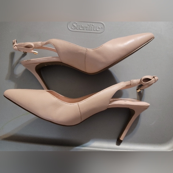 Kate spade USED pink sling bow back pump 8.5 - Picture 9 of 12